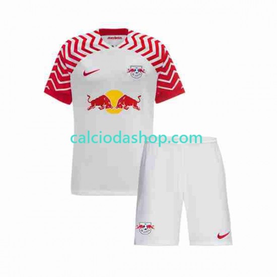 Maglia RB Leipzig Gara Home Completo Bambino 2-13 Anni 2023-2024 MC