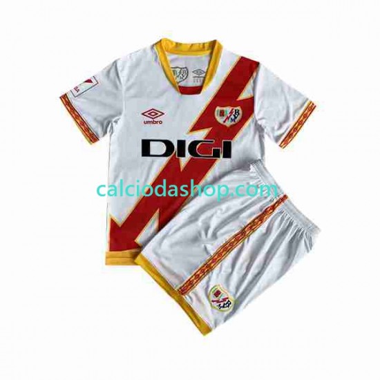 Maglia Rayo Vallecano Gara Home Completo Bambino 2-13 Anni 2023-2024 MC