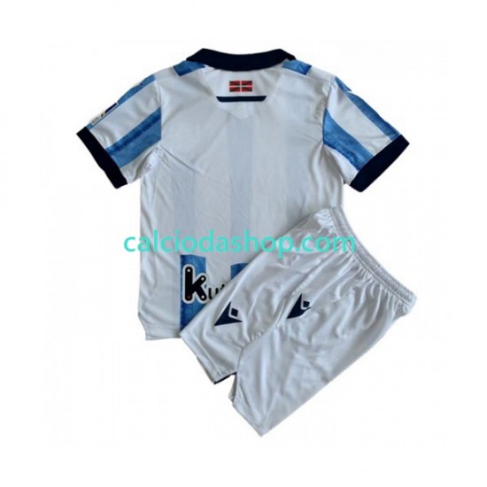 Maglia Real Sociedad Gara Home Completo Bambino 2-13 Anni 2023-2024 MC