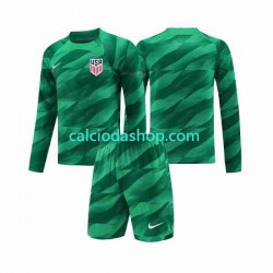 Maglia Portiere Stati Uniti Gara Home Completo Bambino 2-13 Anni 2023-2024 ML