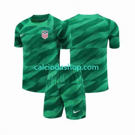 Maglia Portiere Stati Uniti Gara Home Completo Bambino 2-13 Anni 2023-2024 MC