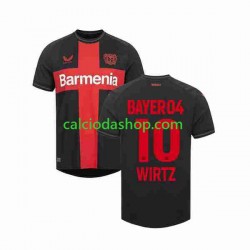 Maglia Bayer 04 Leverkusen Florian Wirtz 10 Gara Home Uomo 2023-2024 MC