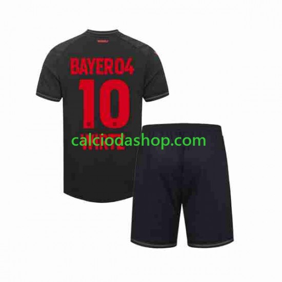 Maglia Bayer 04 Leverkusen Florian Wirtz 10 Gara Home Completo Bambino 2-13 Anni 2023-2024 MC