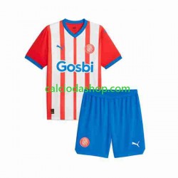 Maglia Girona Gara Home Completo Bambino 2-13 Anni 2023-2024 MC