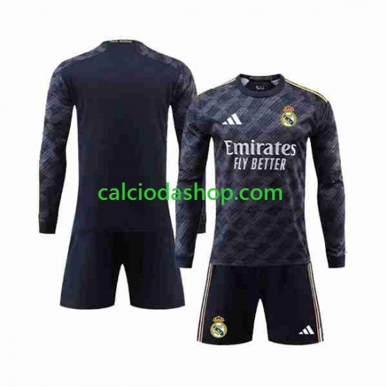 Maglia Real Madrid Gara Away Completo Bambino 2-13 Anni 2023-2024 ML