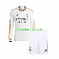 Maglia Real Madrid Gara Home Completo Bambino 2-13 Anni 2023-2024 ML