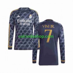 Maglia Real Madrid Vini Jr 7 Gara Away Uomo 2023-2024 ML