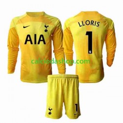 Maglia Portiere Tottenham Hotspur Hugo Lloris 1 Gara Home Completo Bambino 2-13 Anni 2022-2023 ML