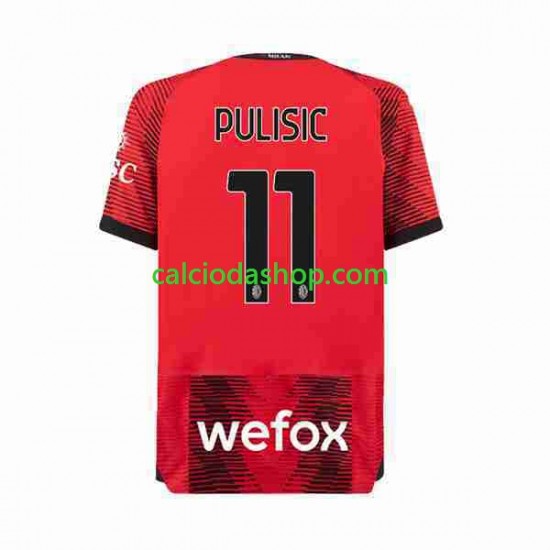 Maglia AC Milan Christian Pulisic 11 Gara Home Uomo 2023-2024 MC