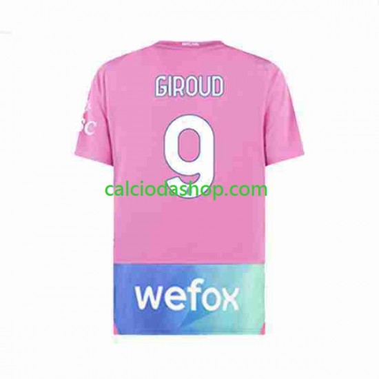 Maglia AC Milan Olivier Giroud 9 Gara Terza Uomo 2023-2024 MC