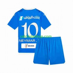 Maglia Al Hilal Neymar JR 10 Gara Home Completo Bambino 2-13 Anni 2023-2024 MC