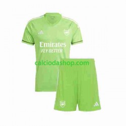 Maglia Portiere Arsenal Gara Terza Completo Bambino 2-13 Anni 2023-2024 MC