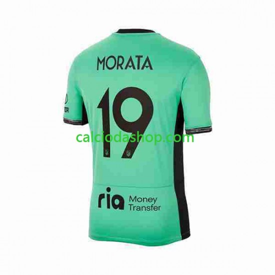 Maglia Atlético Madrid 2 Alvaro Morata 19 Gara Terza Uomo 2023-2024 MC