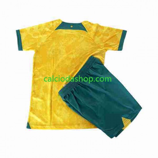 Maglia Australia Gara Home Completo Bambino 2-13 Anni 2022 MC