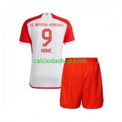 Maglia FC Bayern München Harry Kane 9 Gara Home Completo Bambino 2-13 Anni 2023-2024 MC