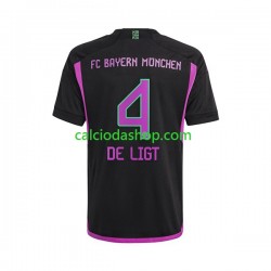 Maglia FC Bayern München Matthijs de Ligt 4 Gara Away Uomo 2023-2024 MC