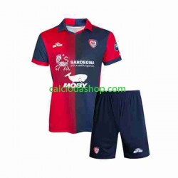 Maglia Cagliari Gara Home Completo Bambino 2-13 Anni 2023-2024 MC