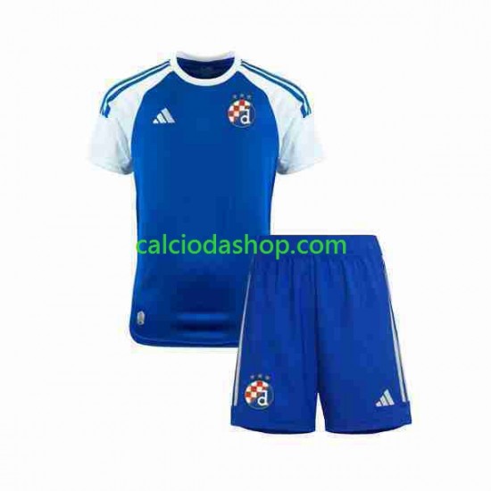 Maglia Dinamo Zagreb Gara Home Completo Bambino 2-13 Anni 2023-2024 MC