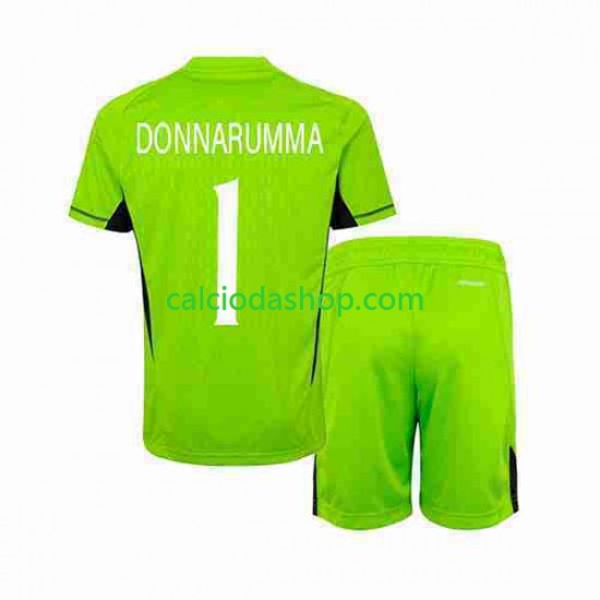 Maglia Portiere Italia Donnarumma 1 Gara Home Completo Bambino 2-13 Anni 2023 MC