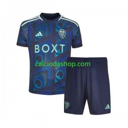 Maglia Leeds United Gara Away Completo Bambino 2-13 Anni 2023-2024 MC