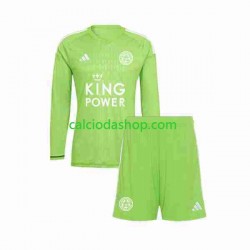 Maglia Portiere Leicester City Gara Away Completo Bambino 2-13 Anni 2023-2024 ML