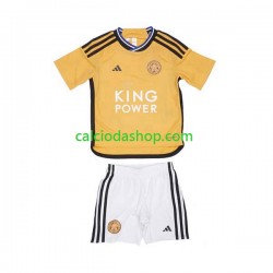 Maglia Leicester City Gara Terza Completo Bambino 2-13 Anni 2023-2024 MC