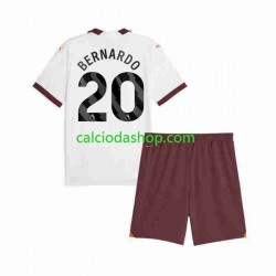 Maglia Manchester City Bernardo Silva 20 Gara Away Completo Bambino 2-13 Anni 2023-2024 MC