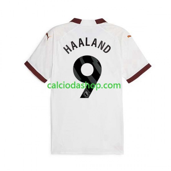 Maglia Manchester City Erling Haaland 9 Gara Away Uomo 2023-2024 MC