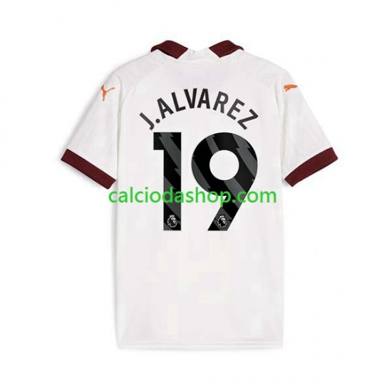 Maglia Manchester City Julian Alvarez 19 Gara Away Uomo 2023-2024 MC