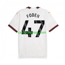 Maglia Manchester City Phil Foden 47 Gara Away Uomo 2023-2024 MC