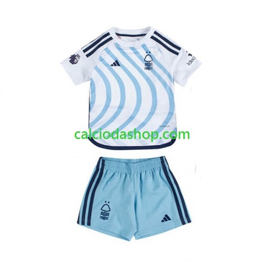 Maglia Nottingham Forest Gara Away Completo Bambino 2-13 Anni 2023-2024 MC