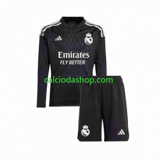 Maglia Portiere Real Madrid Gara Away Completo Bambino 2-13 Anni 2023-2024 ML