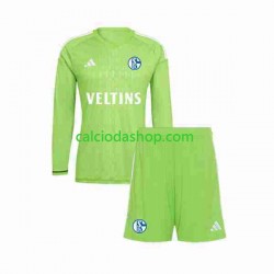 Maglia Portiere Schalke 04 Gara Home Completo Bambino 2-13 Anni 2023-2024 ML