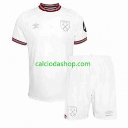 Maglia West Ham United Gara Away Completo Bambino 2-13 Anni 2023-2024 MC