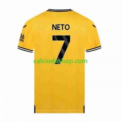 Maglia Wolverhampton Wanderers NETO 7 Gara Home Uomo 2023-2024 MC