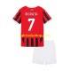 Maglia AC Milan Alvaro Morata 7 Gara Home Completo Bambino 2-13 Anni 2024-2025 MC