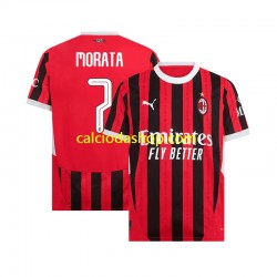 Maglia AC Milan UCL Font MORATA 7 Gara Home Uomo 2024-2025 MC