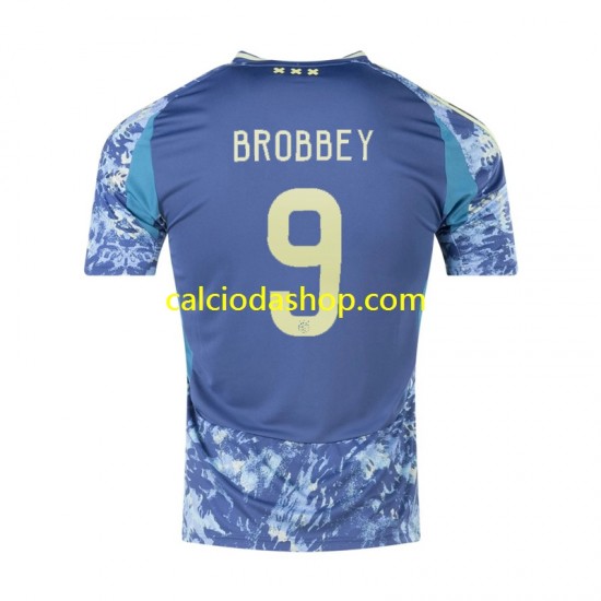 Maglia AFC Ajax Brian Brobbey 9 Gara Away Uomo 2024-2025 MC