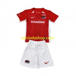 Maglia AZ Alkmaar Gara Home Completo Bambino 2-13 Anni 2024-2025 MC