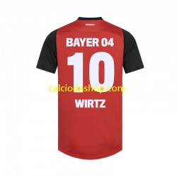 Maglia Bayer 04 Leverkusen Florian Wirtz 10 Gara Home Uomo 2024-2025 MC