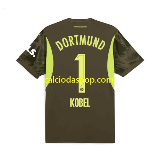 Maglia Portiere Borussia Dortmund Gregor Kobel 1 Gara Away Uomo 2024-2025 MC