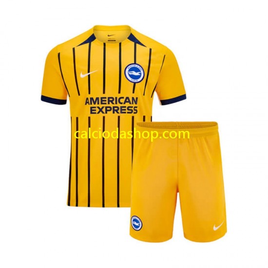 Maglia Brighton Hove Albion Gara Away Completo Bambino 2-13 Anni 2024-2025 MC