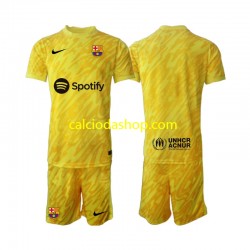 Maglia Portiere FC Barcelona Gara Away Completo Bambino 2-13 Anni 2024-2025 MC