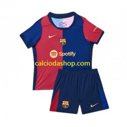 Maglia FC Barcelona Gara Home Completo Bambino 2-13 Anni 2024-2025 MC