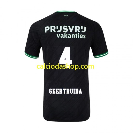 Maglia Feyenoord Rotterdam Lutsharel Geertruida 4 Gara Away Uomo 2024-2025 MC