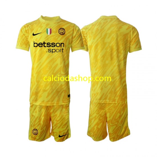 Maglia Portiere Inter Milan Gara Away Completo Bambino 2-13 Anni 2024-2025 MC