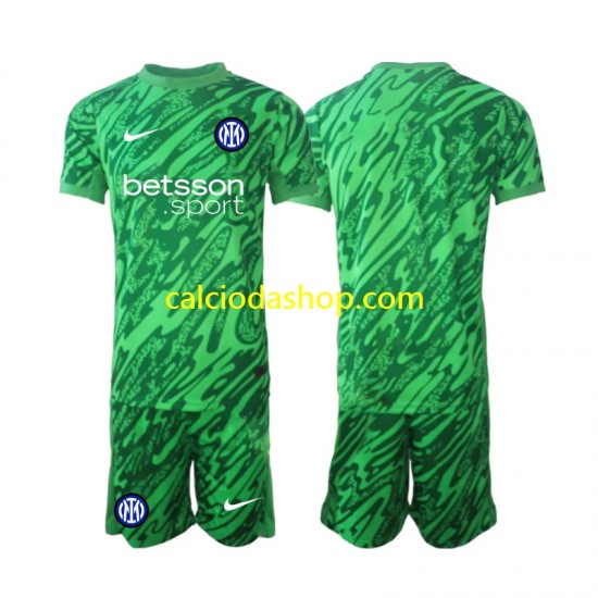 Maglia Portiere Inter Milan Gara Home Completo Bambino 2-13 Anni 2024-2025 MC