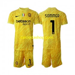 Maglia Portiere Inter Milan Yann Sommer 1 Gara Away Completo Bambino 2-13 Anni 2024-2025 MC