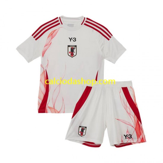 Maglia Giappone Gara Away Completo Bambino 2-13 Anni 2024 MC