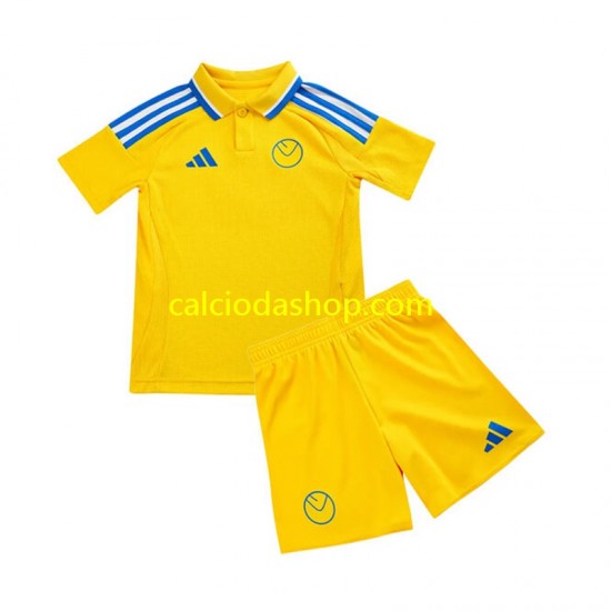 Maglia Leeds United Gara Away Completo Bambino 2-13 Anni 2024-2025 MC